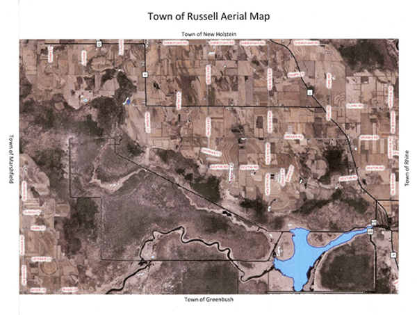 Town of Russell Aerial Map